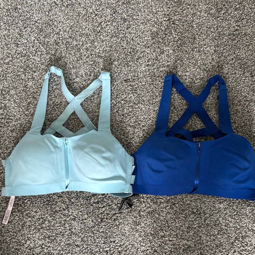 Victoria's Secret Light Blue and Royal Blue Bras